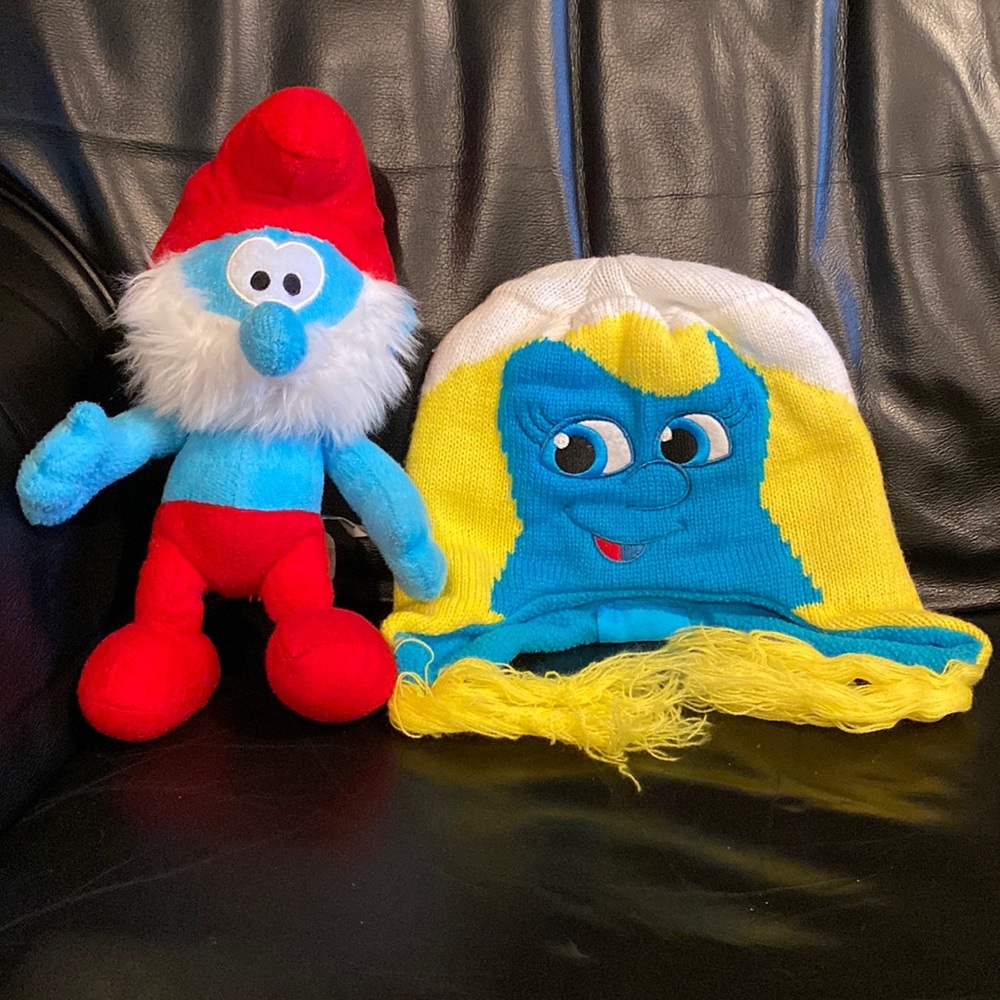 Smurfette hat and Poppa Smurf